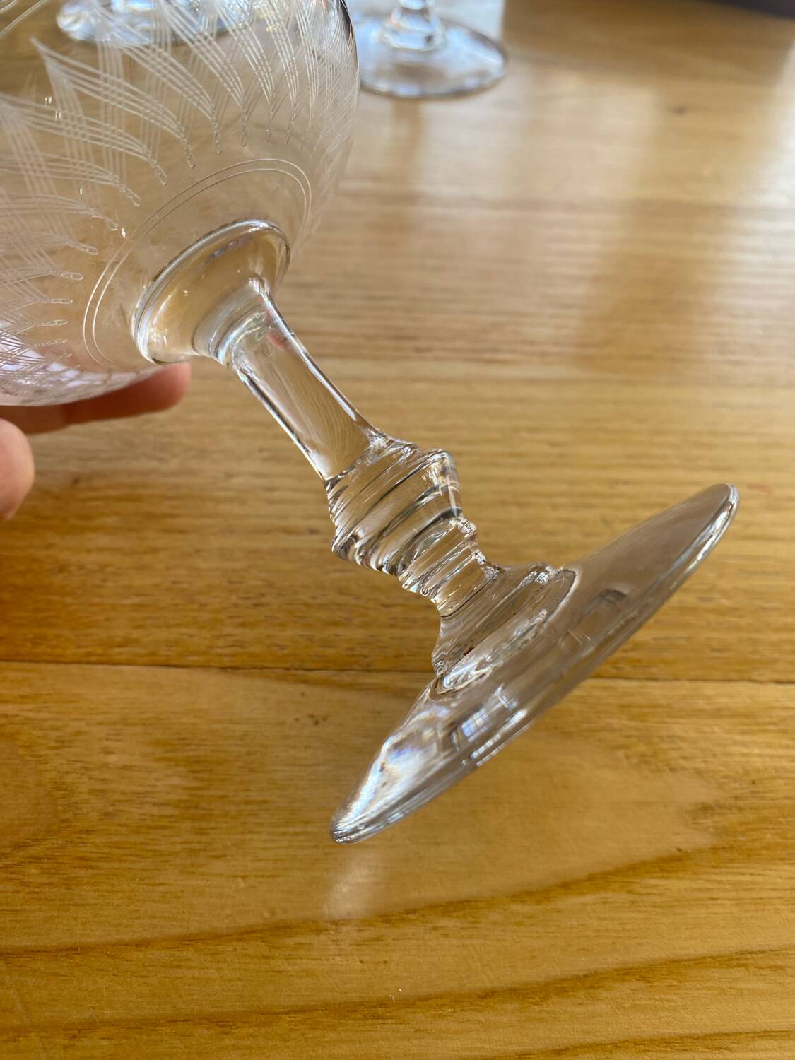 5 coupes à champagne en cristal