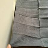 Old embroidered table napkin B N Grey
