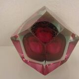 Italian Sommerso Murano Glass Ashtray by Flavio Poli, 1960s