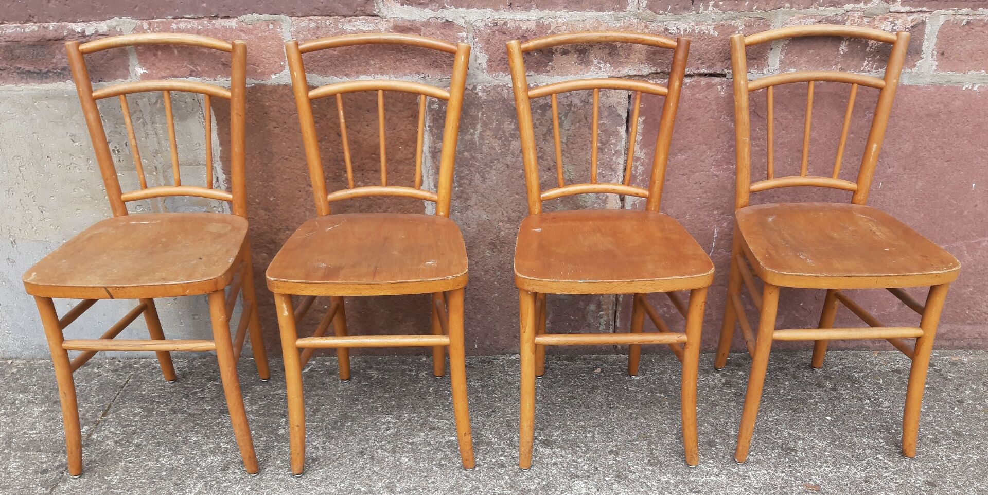 Chaises bistrot (Lot de 4 chaises)