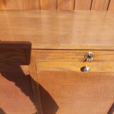 Double curtain filing cabinet