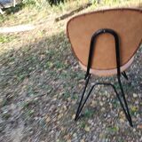4 vintage faux leather chairs