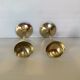Pair of vintage brass candle holders