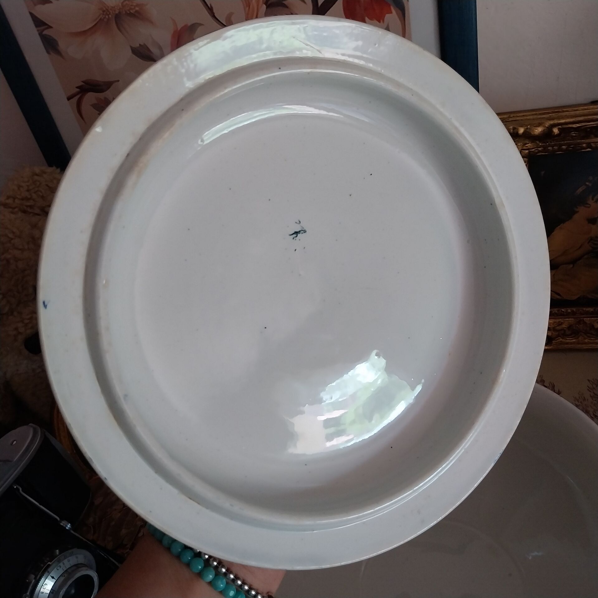 Old ironstone soup tureen St Amand