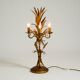 Original 1970s floral table lamp by Hans Kögl in the shape of a wheat sheaf