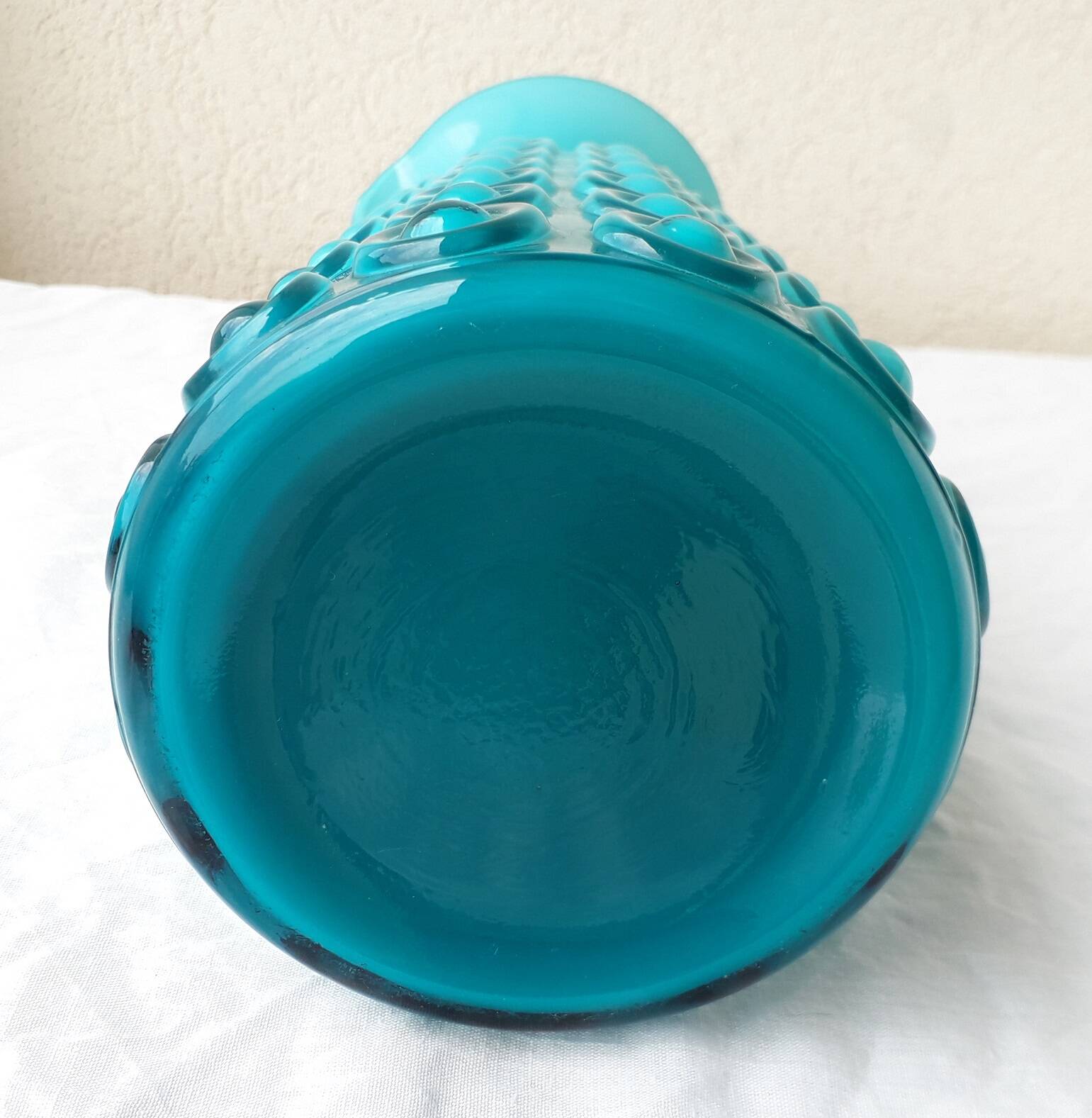 Pichet en opaline italienne turquoise