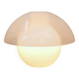 Murano glass incamiciato mushroom table lamp VeART 1970s