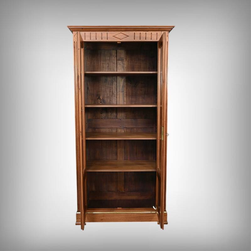 Small Glass-fronted Mahogany Bookcase, Louis XVI style – 1930