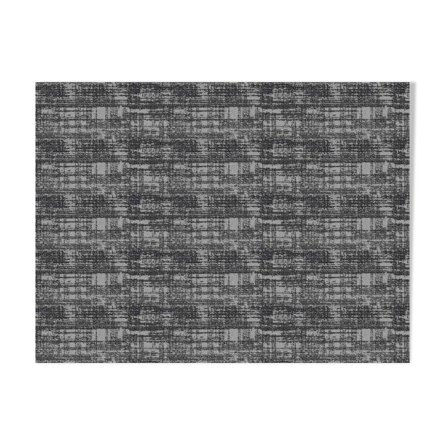 Gray striped home rug