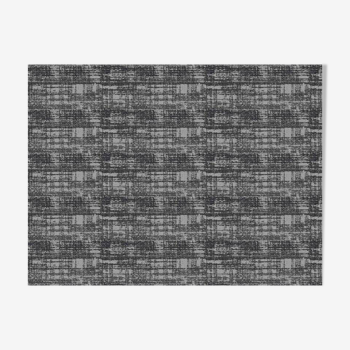 Gray striped home rug