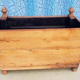 Old solid teak flower box
