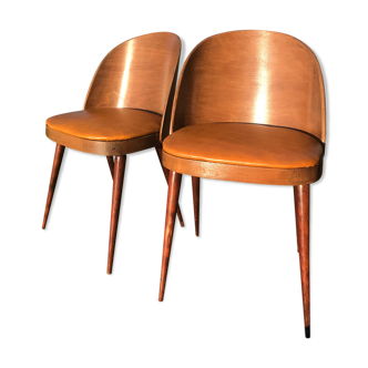 Set of 2 vintage barrel chair