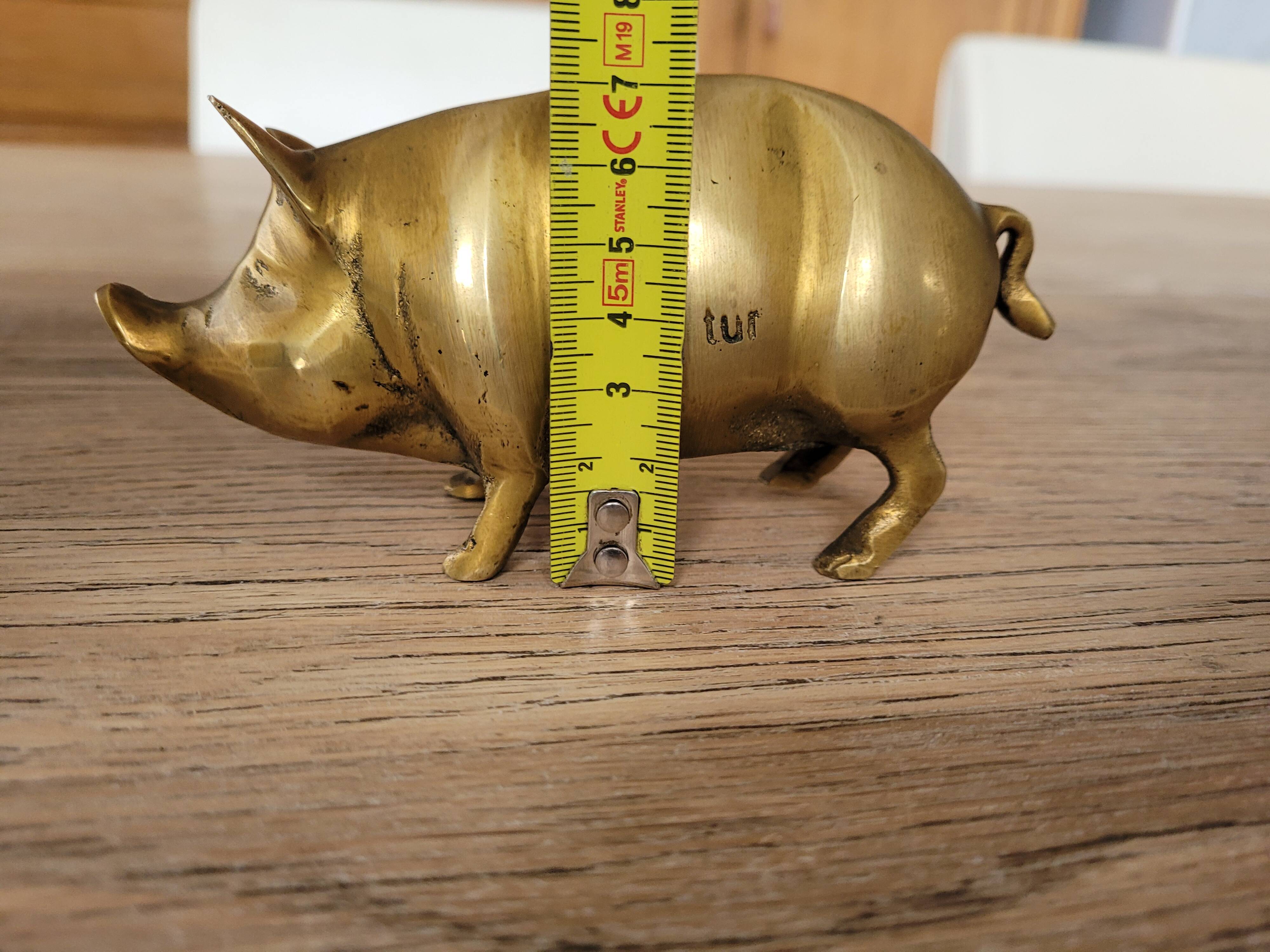 Antique brass/copper pig, from the 1950s.