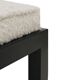 Mid Modern Ettore Sottsass Lodge Italian Black Metal and Wool Chairs, Set of Six