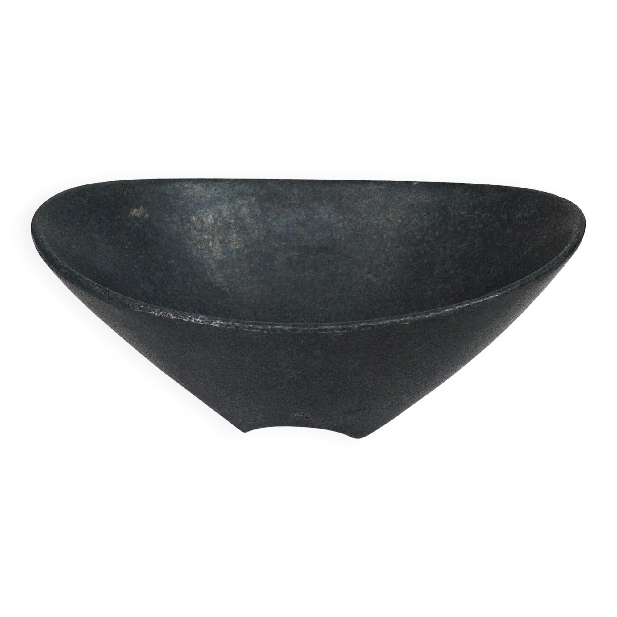 Black cast iron bowl from the mid-century or ashtray, Austria, 1950s.