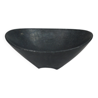 Black cast iron bowl from the mid-century or ashtray, Austria, 1950s.