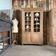 Antique oak display cabinet (renovated)