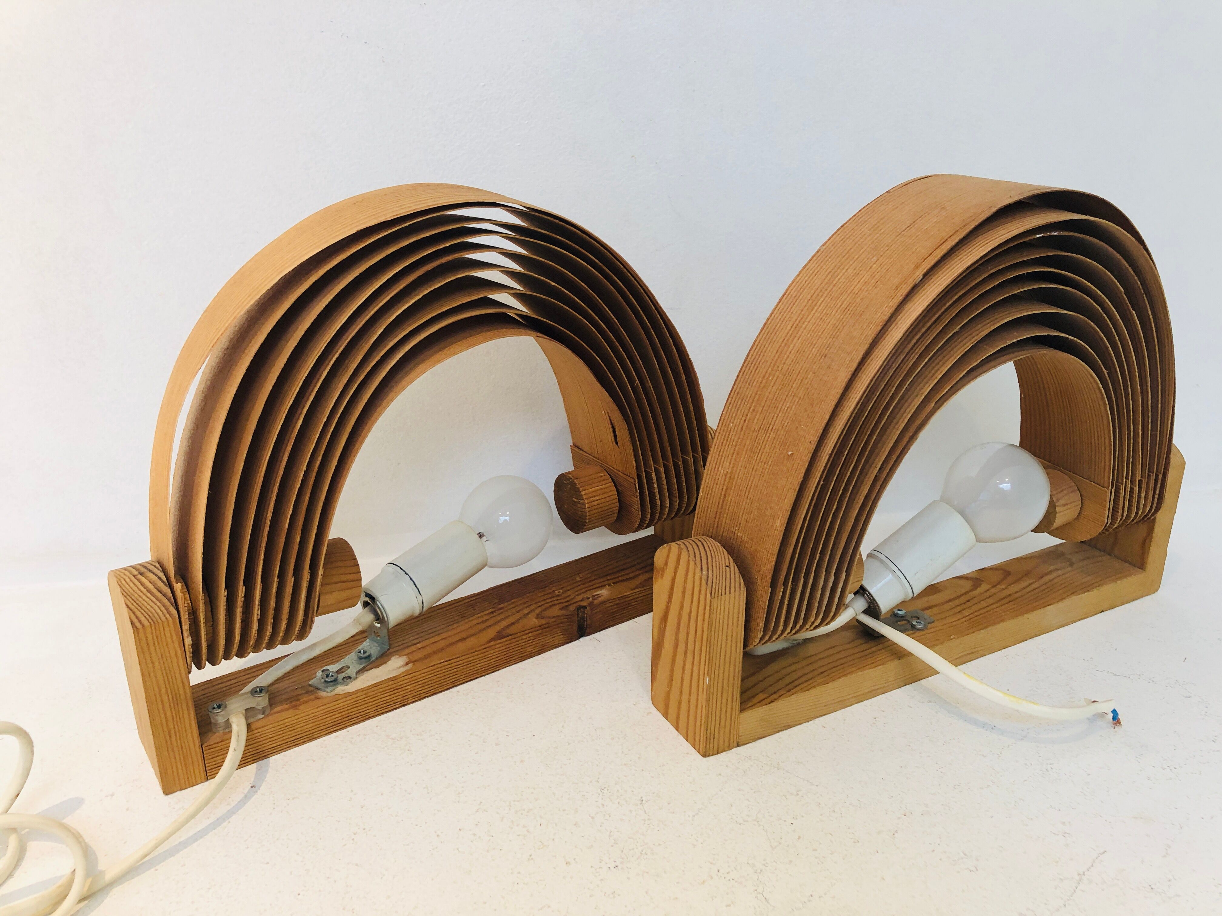 Pair of sconces Scandinavian Hans Agne Jakobsson, 1970