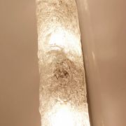Vintage wall lamps, murano glass and chrome, 60s