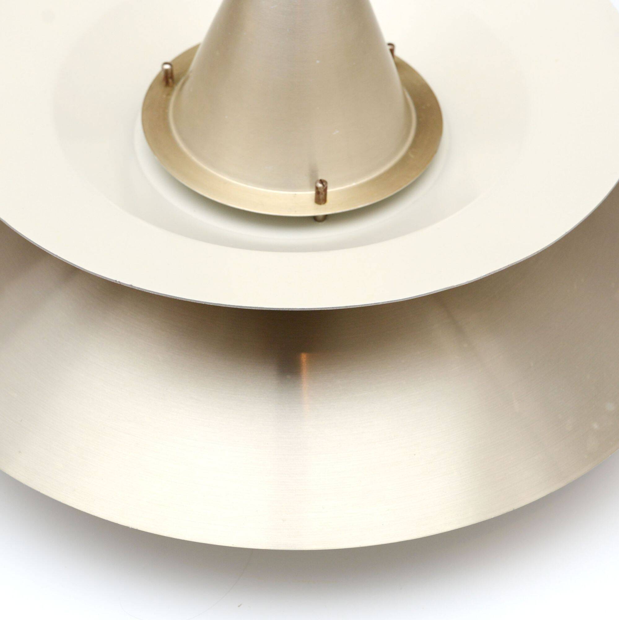 Vintage Danish lamp in brass, 1970's