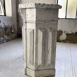 White patina and zinc counter