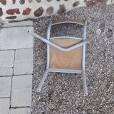 Formica school desk with chair