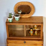 Wooden showcase locker