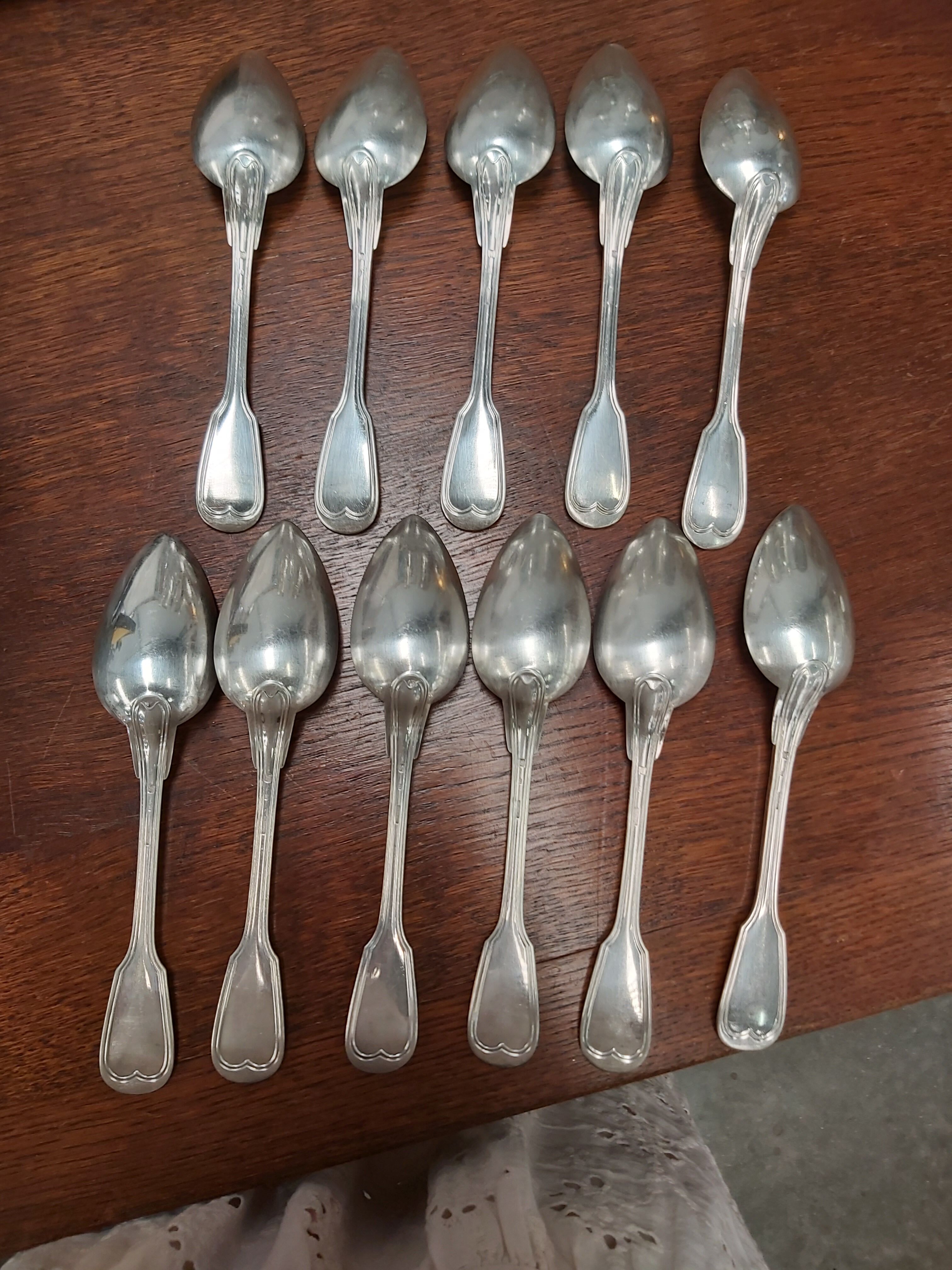 11 tablespoons Christofle silver metal