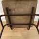 Industrial chair, vintage school chair, wood and metal