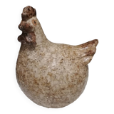 Poule en grès craquelé