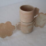 Tasse fleur avec coupelle - Vagabonde Création