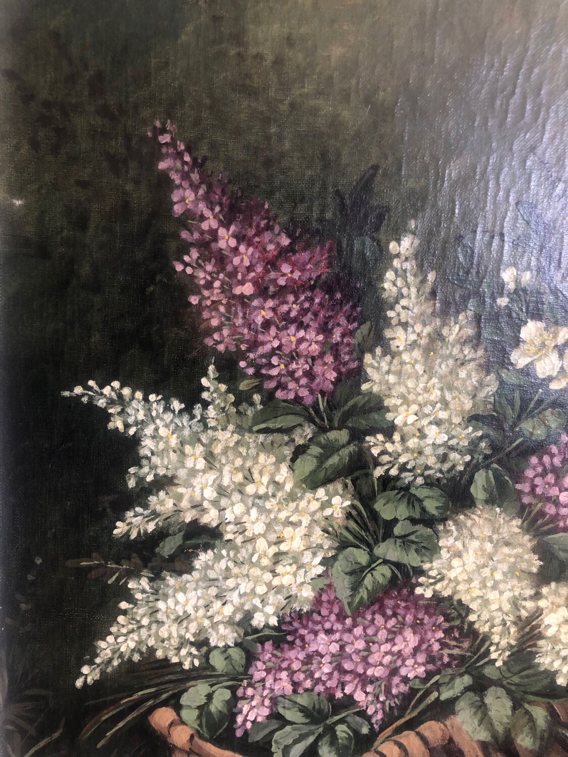Bouquet of lilacs oil on canvas