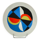 Sonia delaunay (1885-1979), assiette “windsor”, circa 1976-1977