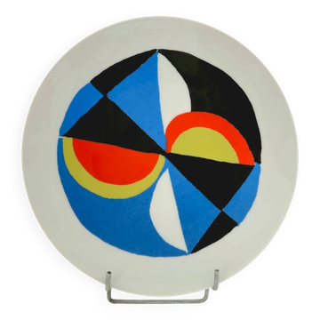 Sonia Delaunay (1885-1979), plate "Windsor", circa 1976-1977