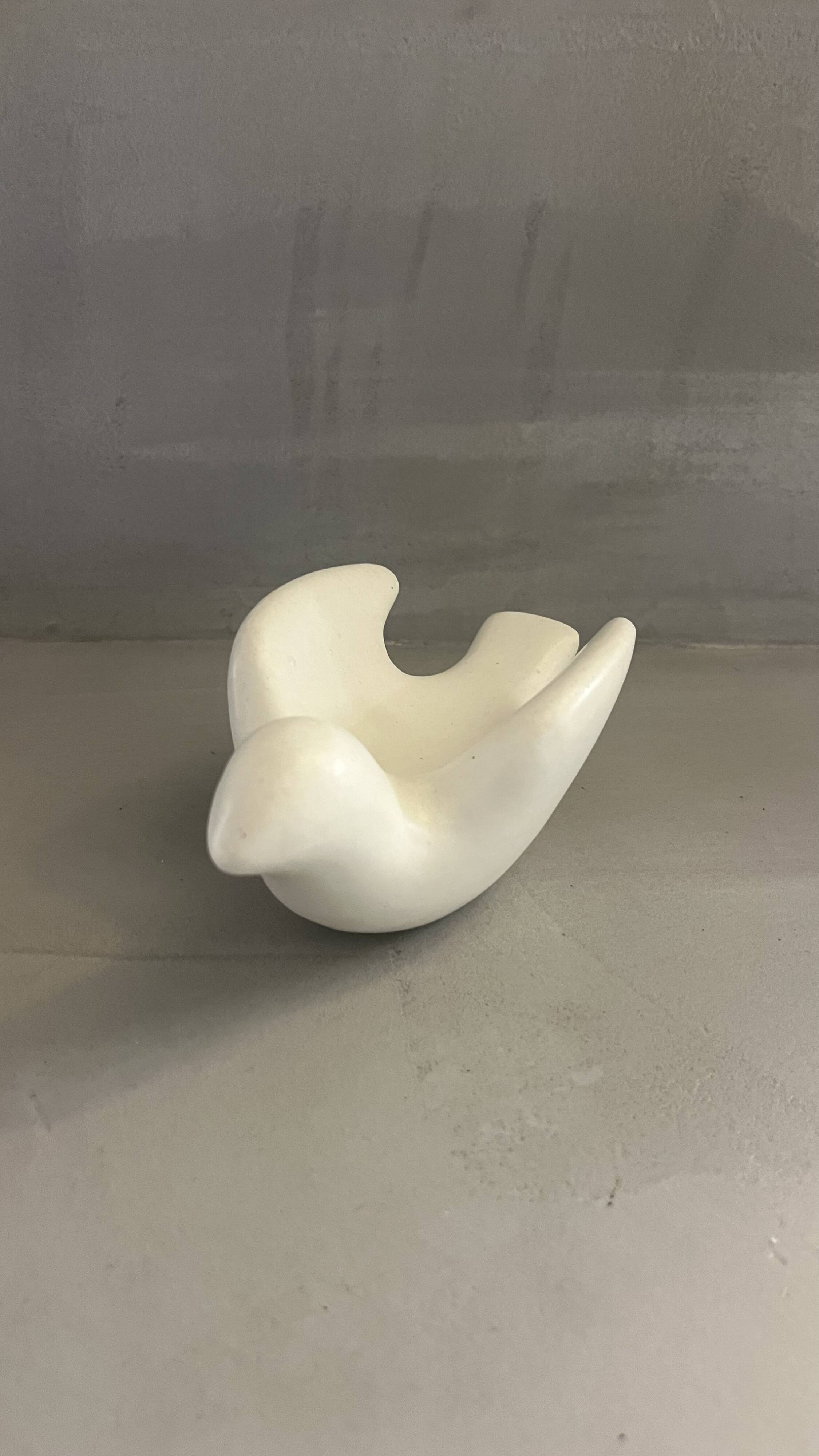 Ceramic dove signed by André Baud