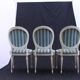 Lot de 3 chaises médaillon style Louis XV