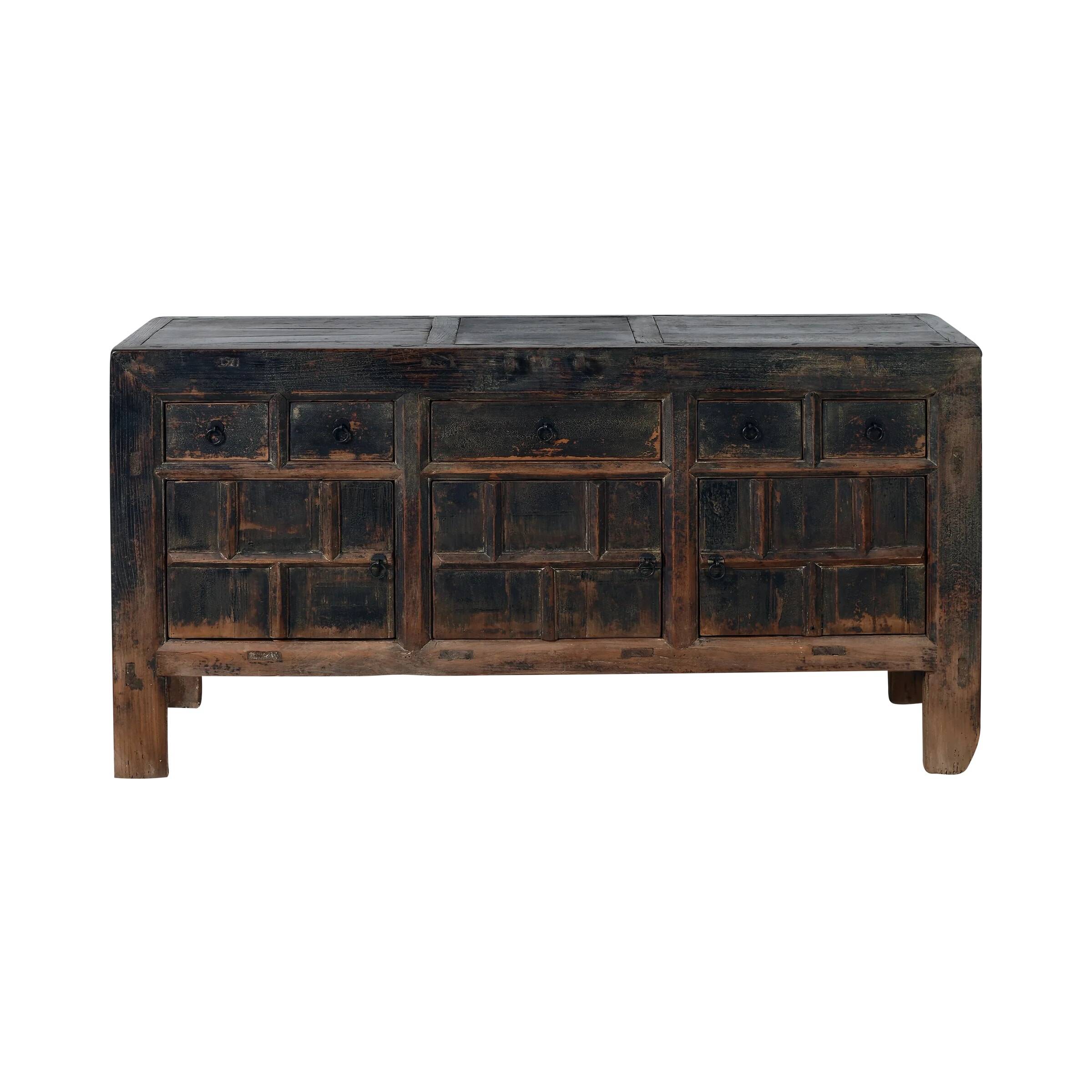 Qingdao - Antique Chinese buffet in solid elm no. 8