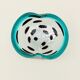 Murano glass catchall with silver inlays, Italy 1960.