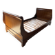 Antique walnut bed, Empire style, single bed.