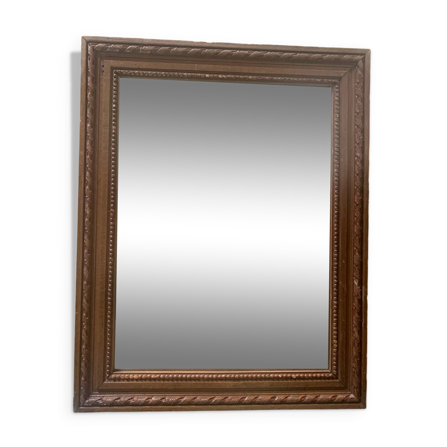 Old wooden frame mirror