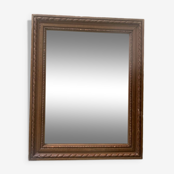 Miroir ancien cadre bois