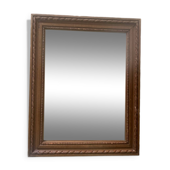 Old wooden frame mirror