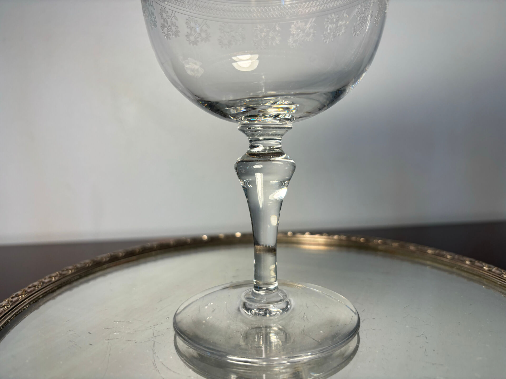 Water glass Baccarat Pompadour model before 1936