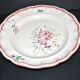 Flowered plate decoration street lamp old Strasbourg in faience signed KG Lunéville