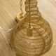 Mustard-coloured metal mesh suspension