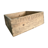 Ancienne caisse en bois « Rhum Luceta »