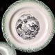 2 "proverbs and military" talking dessert plates - Gien porcelain