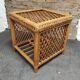 Table basse rotin vintage