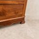 French Louis-Philippe style commode in walnut burl.