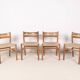 4x Chaise de salle à manger en chêne Børge Mogensen BM1, années 1950, Danemark